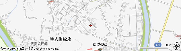 鹿児島県霧島市隼人町松永3185周辺の地図