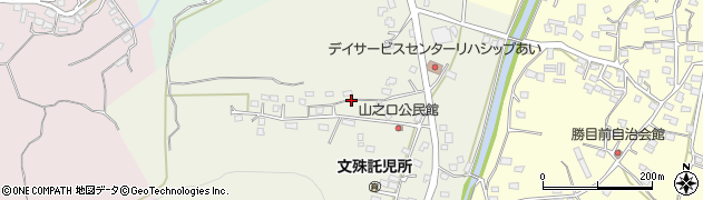 鹿児島県薩摩川内市山之口町周辺の地図