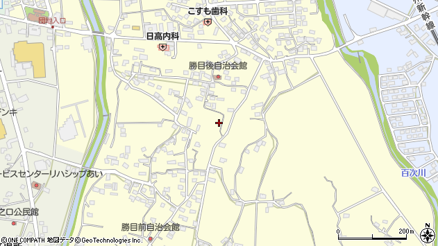 〒895-0031 鹿児島県薩摩川内市勝目町の地図
