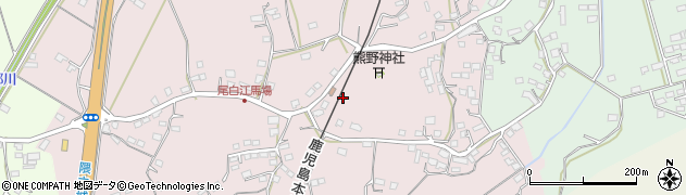 鹿児島県薩摩川内市尾白江町周辺の地図