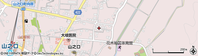 宮崎県都城市山之口町花木周辺の地図