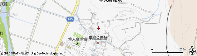 鹿児島県霧島市隼人町松永1625周辺の地図
