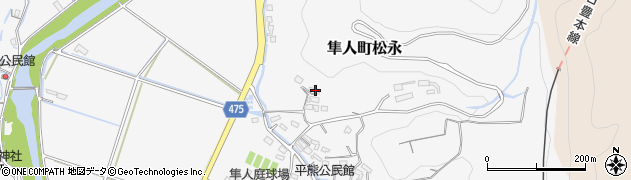 鹿児島県霧島市隼人町松永2109周辺の地図