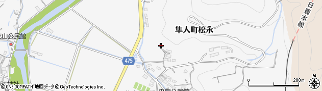 鹿児島県霧島市隼人町松永2121周辺の地図