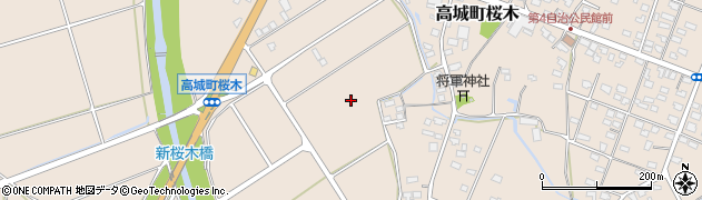 宮崎県都城市高城町桜木周辺の地図