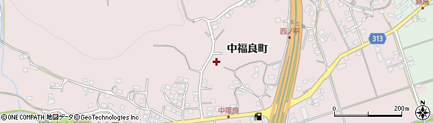 鹿児島県薩摩川内市中福良町周辺の地図