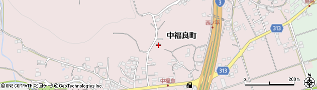 鹿児島県薩摩川内市中福良町周辺の地図