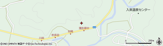 鹿児島県薩摩川内市入来町浦之名12524周辺の地図