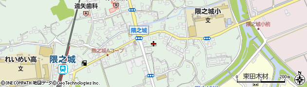 隈之城公民館周辺の地図