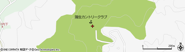蒲生カントリークラブ周辺の地図