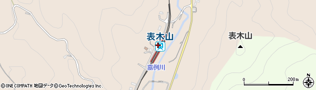表木山駅周辺の地図