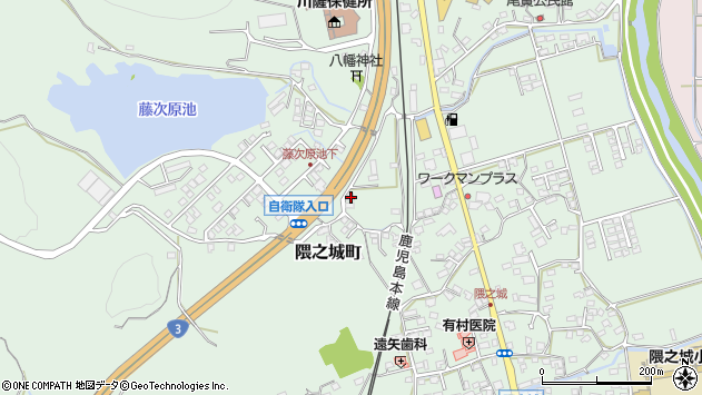 〒895-0041 鹿児島県薩摩川内市隈之城町の地図
