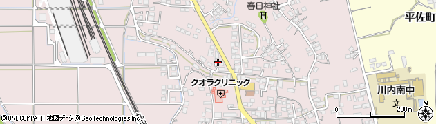 鹿児島県薩摩川内市宮崎町周辺の地図