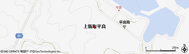 鹿児島県薩摩川内市上甑町平良周辺の地図