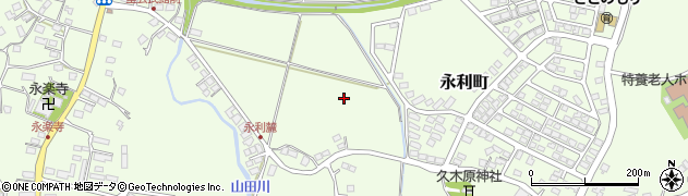 鹿児島県薩摩川内市永利町周辺の地図