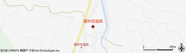 藺牟田温泉周辺の地図