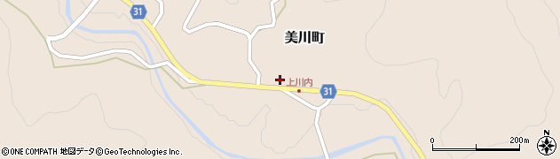 宮崎県都城市美川町周辺の地図