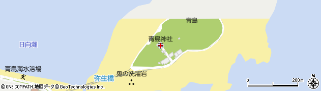 青島神社周辺の地図