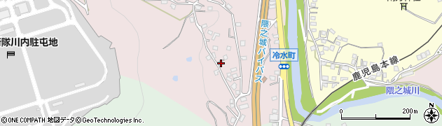 鹿児島県薩摩川内市冷水町386周辺の地図