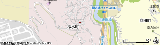 鹿児島県薩摩川内市冷水町416周辺の地図