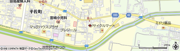 鹿児島県薩摩川内市平佐町1670周辺の地図