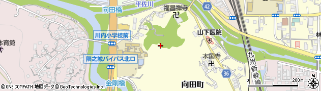 鹿児島県薩摩川内市向田町1130周辺の地図