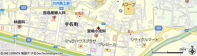 ファミリーマート川内平佐店周辺の地図