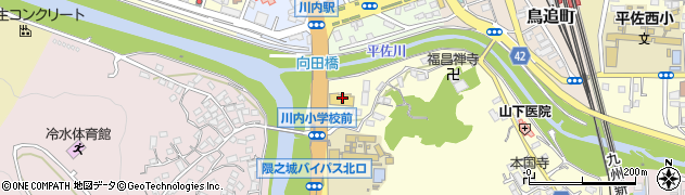 ＴＳＵＴＡＹＡ川内中央店周辺の地図
