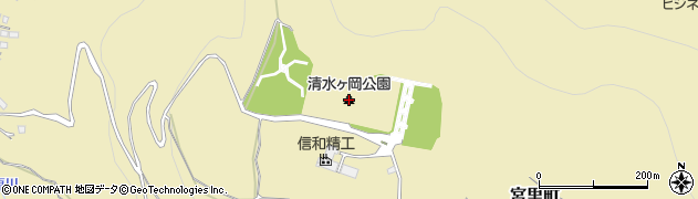 清水ヶ岡公園周辺の地図