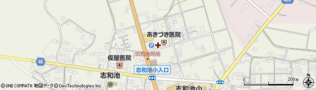 宮崎県都城市上水流町周辺の地図
