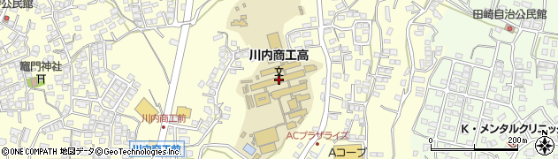 鹿児島県立川内商工高等学校　進路指導室周辺の地図