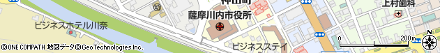 鹿児島県薩摩川内市周辺の地図