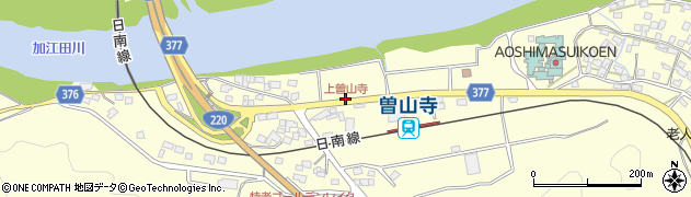 上曽山寺周辺の地図