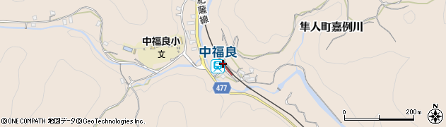中福良駅周辺の地図