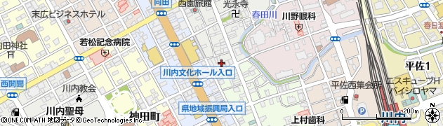 鹿児島県薩摩川内市向田本町2周辺の地図