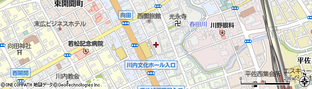 鹿児島県薩摩川内市向田本町3周辺の地図