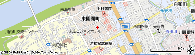 鹿児島県薩摩川内市東開聞町周辺の地図