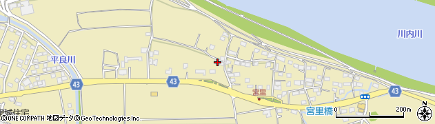 鹿児島県薩摩川内市宮里町187周辺の地図