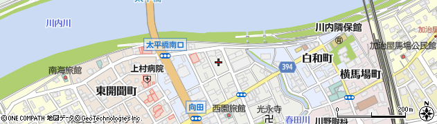 鹿児島県薩摩川内市向田本町17周辺の地図