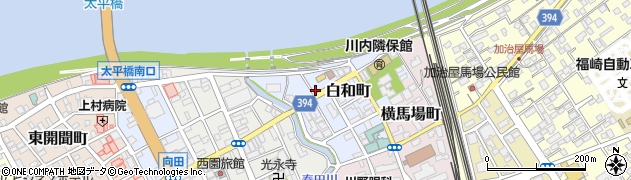 ＫＲＣ　薩摩川内支社周辺の地図