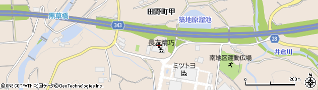 宮崎県宮崎市田野町甲10694周辺の地図
