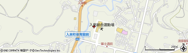 薩摩川内市入来総合運動場体育館周辺の地図