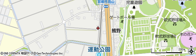 宮崎県宮崎市熊野1076周辺の地図