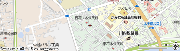 鹿児島県薩摩川内市花木町周辺の地図