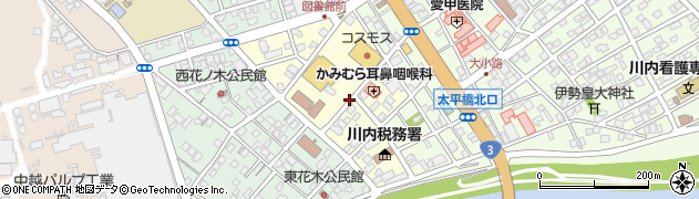 鹿児島県薩摩川内市若葉町周辺の地図
