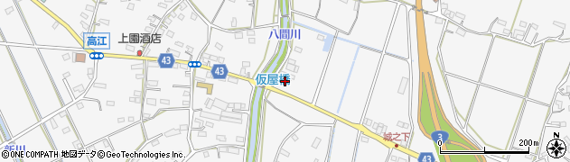 高江郵便局周辺の地図