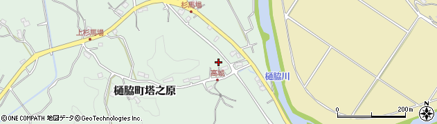 鹿児島県薩摩川内市樋脇町塔之原2617周辺の地図
