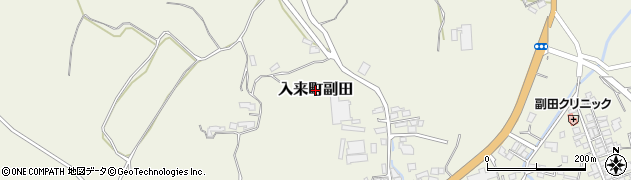 鹿児島県薩摩川内市入来町副田周辺の地図