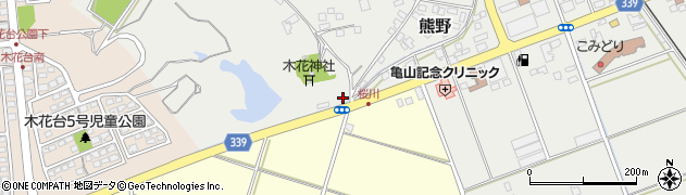 宮崎県宮崎市熊野799周辺の地図