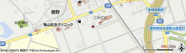 宮崎県宮崎市熊野54周辺の地図